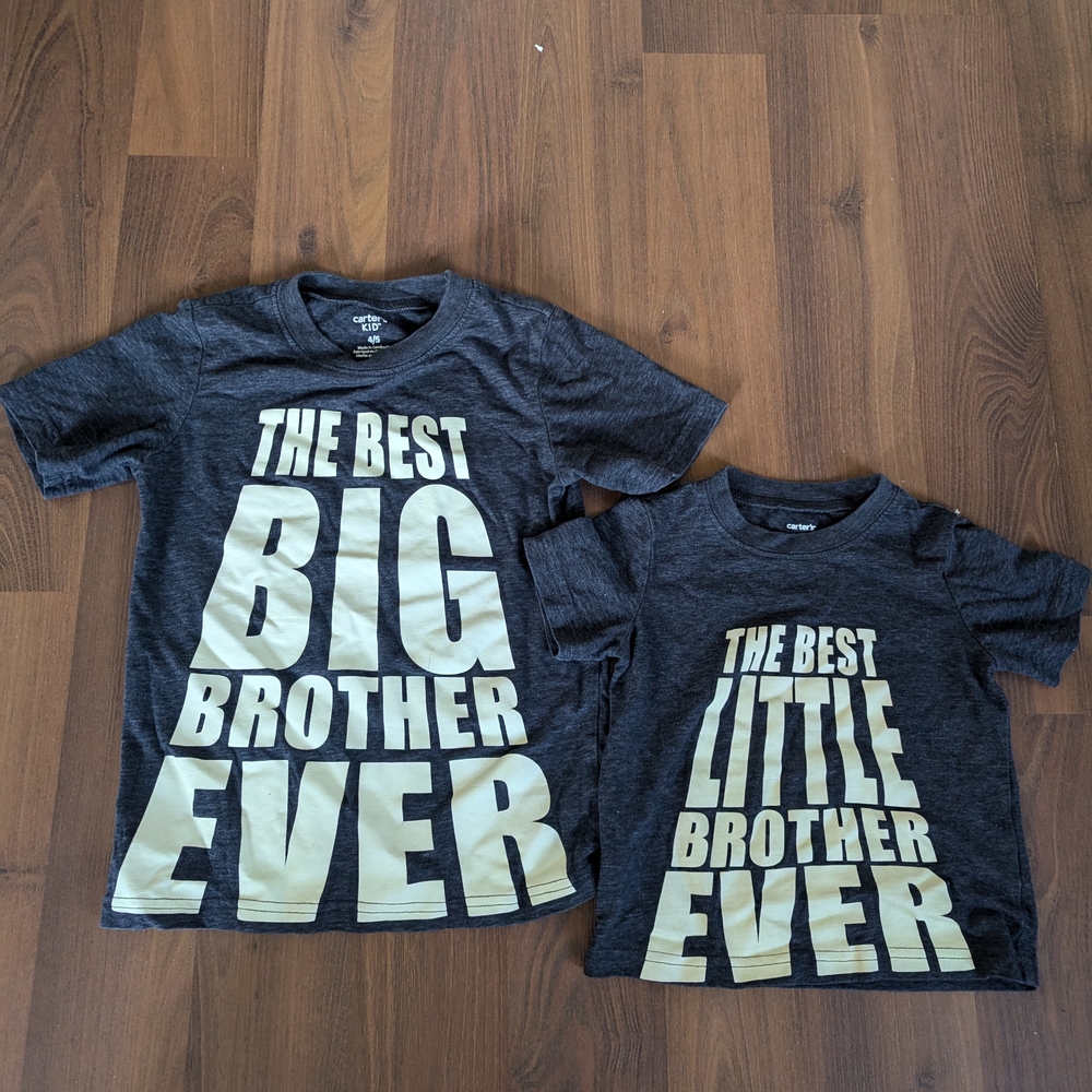Carter's Black Brother T-Shirt Set